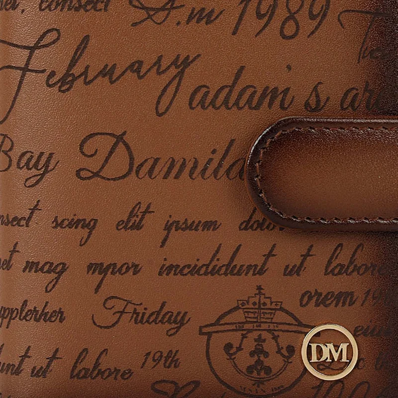 Da Milano Con Multi Slot Leather Card Case - Cognac  | Best Price UAE